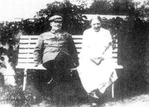列宁与夫人克鲁普斯卡娅 