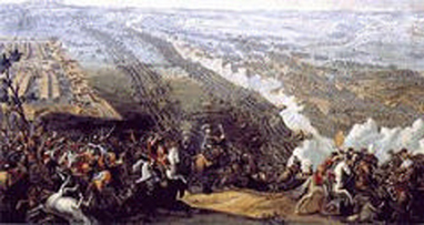 1709年波尔塔瓦会战的情景