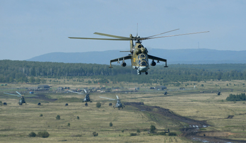 俄罗斯中央军区：“和平使命”军演证明军机打击恐怖主义的有效性。 图片来源：俄新社