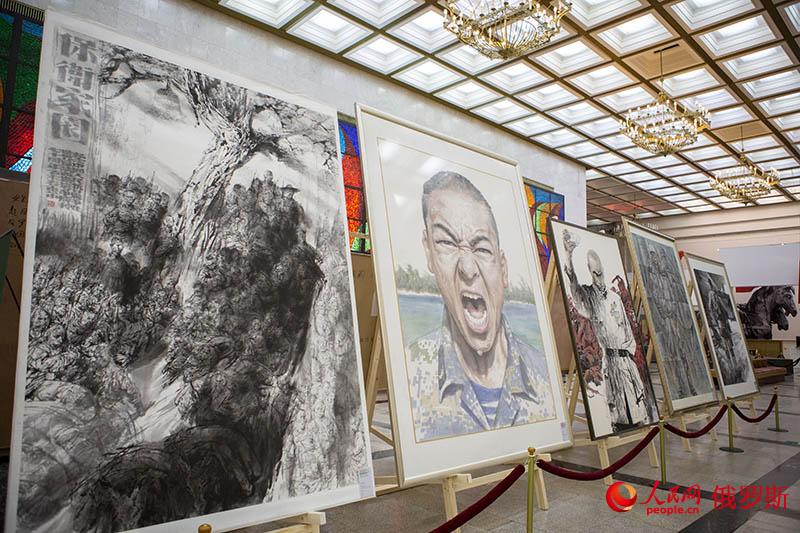 “让历史照亮未来”中国军事文化周之主题美术作品展在俄开幕