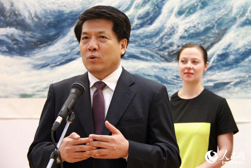 中國駐俄羅斯大使李輝出席開幕式並致辭 （人民網記者 華迪攝）