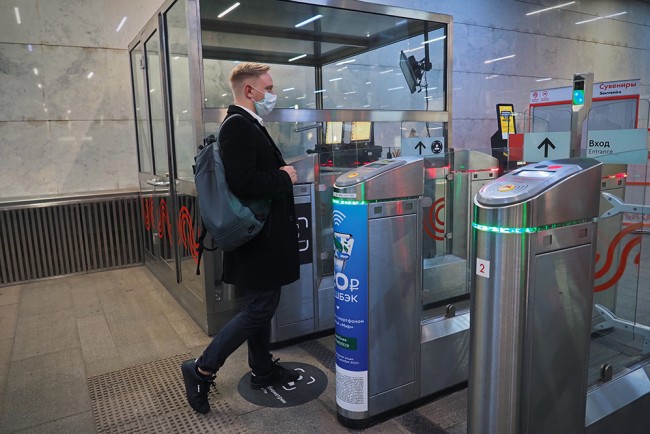 莫斯科全部地鐵站啟動刷臉支付服務（圖片來源：莫斯科市政府官網）