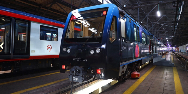 莫斯科地鐵推出“莫斯科工業-航天”主題列車（圖片來源：莫斯科市政府官網）